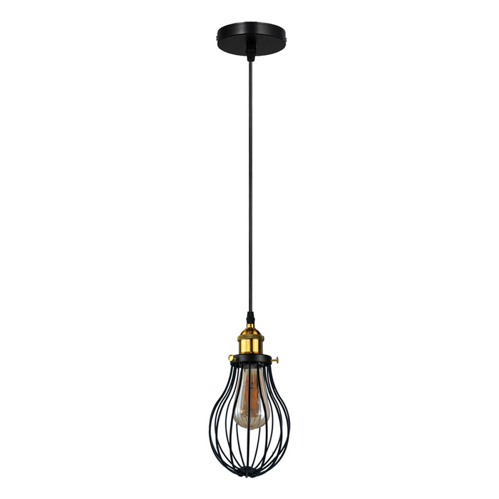 Industrial Black hanging Pendant Ceiling Light Cover Decorative Cage light fixture