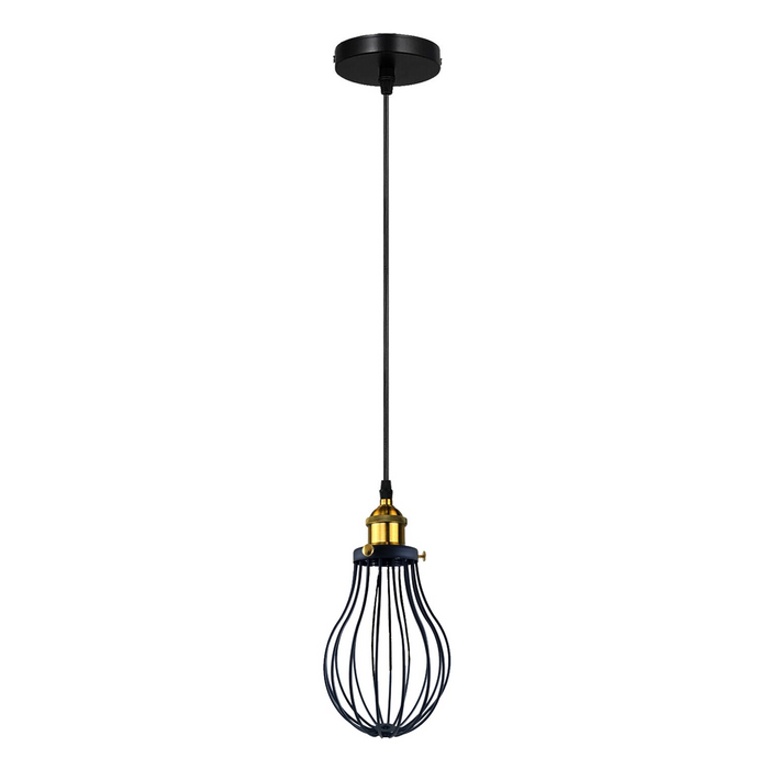 Industrial Black hanging Pendant Ceiling Light Cover Decorative Cage light fixture