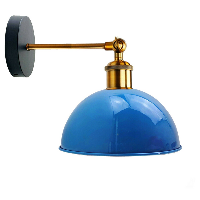 Blue Modern Retro Style Glossy Wall Sconce Wall Light Lamp Fixture