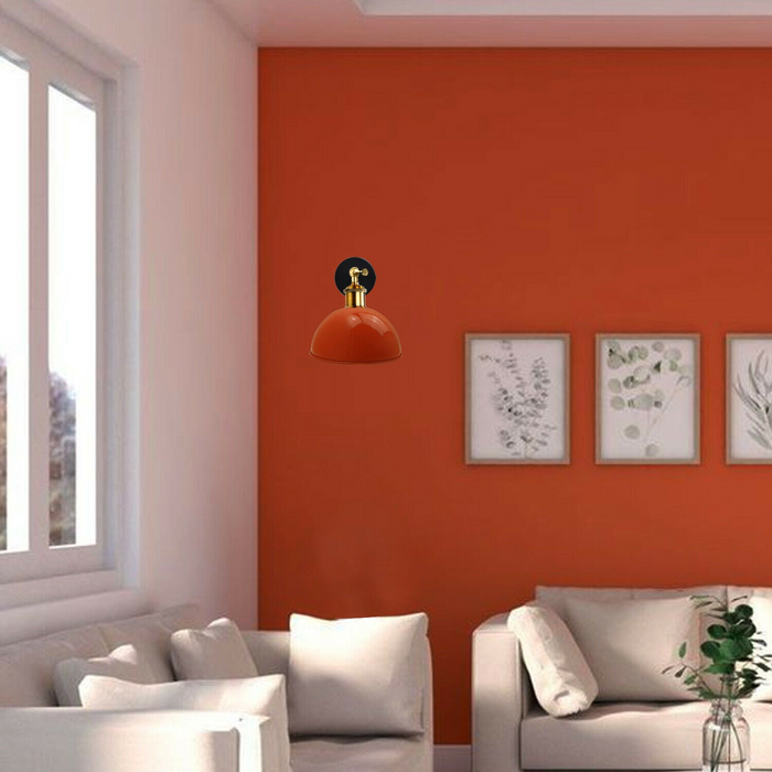 Orange Modern Retro Style Glossy Wall Sconce Wall Light Lamp Fixture