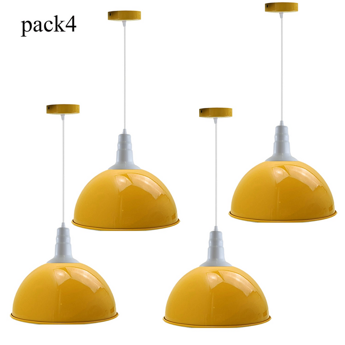 4-pack moderne vintage industriële retro loft metalen plafondlampenkap hanglamp