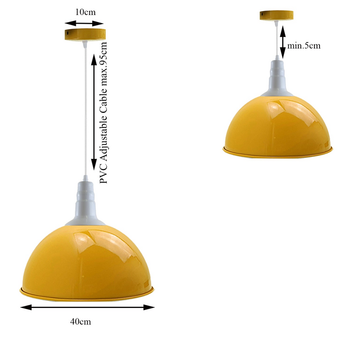 2 stuks moderne vintage industriële retro loft metalen plafondlampenkap hanglamp ~3575