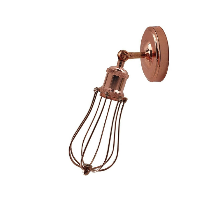 Industrial Vintage Retro Rose Gold Sconce Wall Light Lamp Fitting Fixture