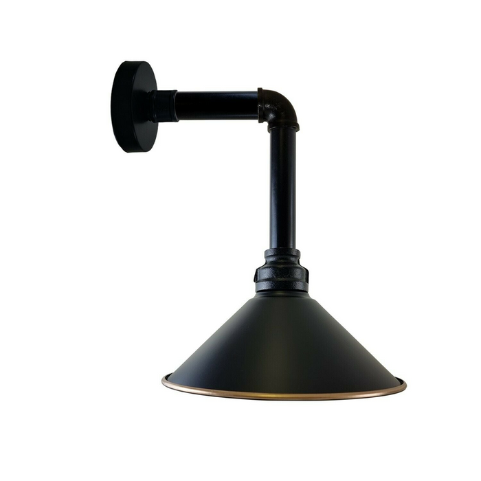 Industrial Vintage Retro Pipe Sconces Wall Light  dome black Shade Modern E27 UK