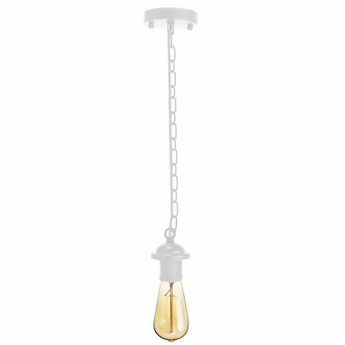Verschillende kleuren metalen plafond E27 paraplu lamphouder hanglamp met ketting