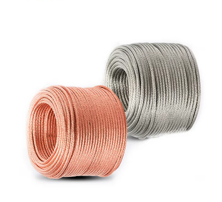 10 Meters Bare Pure Copper or Tinned Copper Wire – Stranded Round Conductive Wire for Grounding & Soft Connections