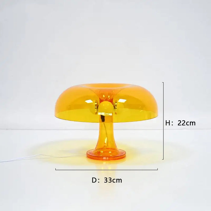 Modern LED Mushroom Table Lamp – Creative Minimalist Design for Hotel, Bedroom, Living Room, and Desk Lighting, Dimmable Touch Sensor, Ivory