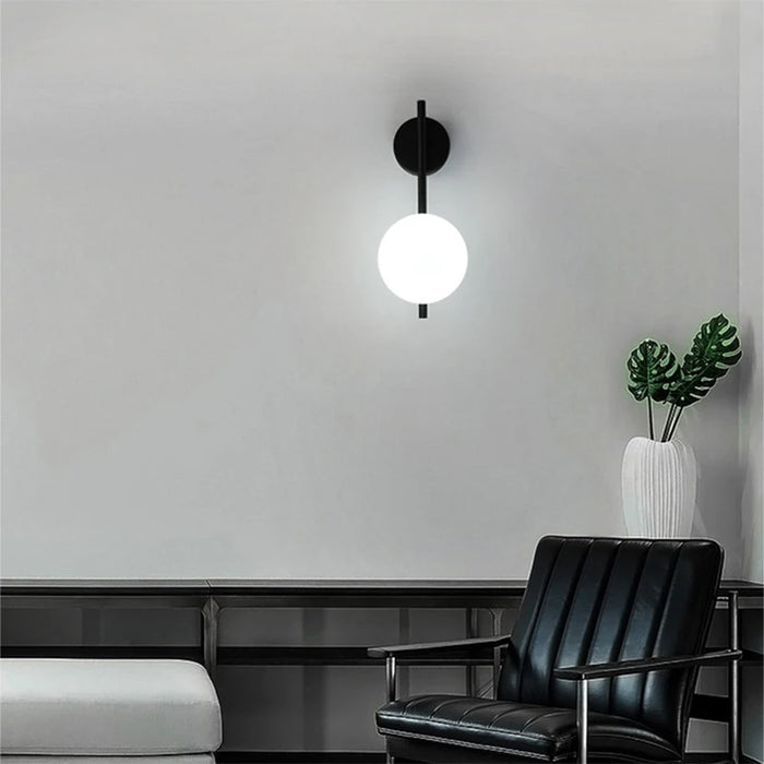 Nordic Golden LED Wall Lamp – 9W G9 Bulb Wall Sconce for Bedroom, Living Room, and Bathroom