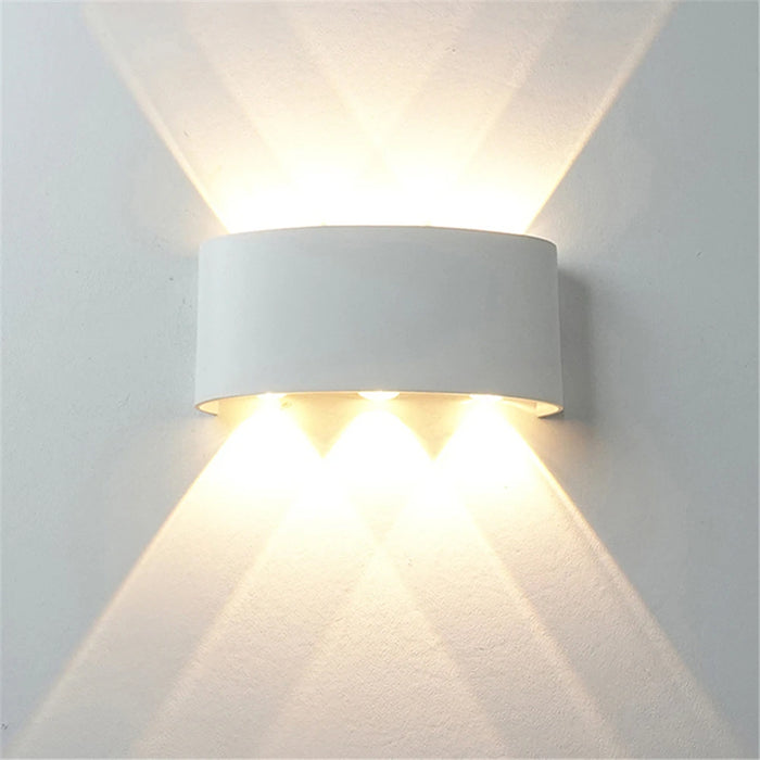 LED Outdoor Waterproof Wall Lamp – Modern Aluminum LED Wall Sconce for Bedroom, Living Room, Aisle, Corridor, and Garden – IP65 Waterproof Outdoor Lighting