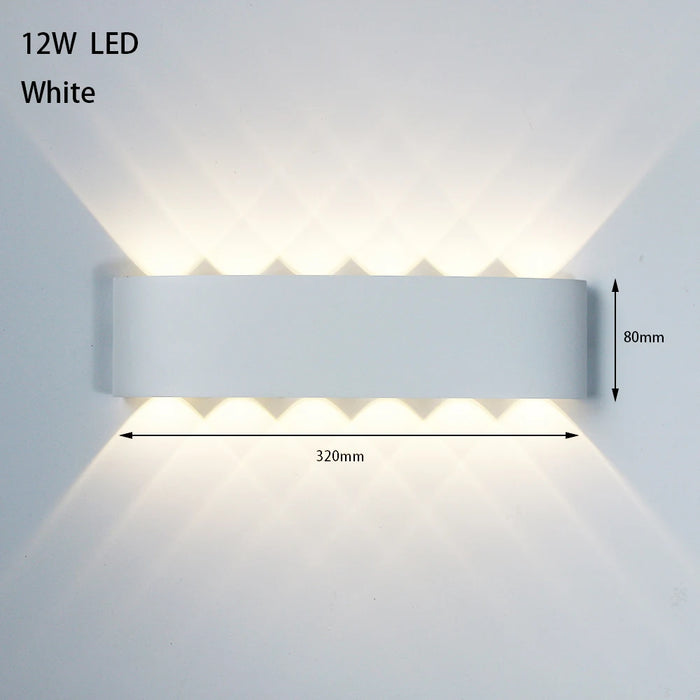 LED Outdoor Waterproof Wall Lamp – Modern Aluminum LED Wall Sconce for Bedroom, Living Room, Aisle, Corridor, and Garden – IP65 Waterproof Outdoor Lighting