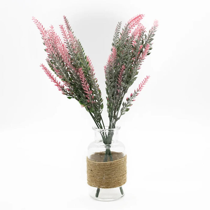 Plastic Lavender Bunch for Home Decor – Artificial Flower Vase for Wedding, Bridal Shower, and Indoor Decoration (37cm)