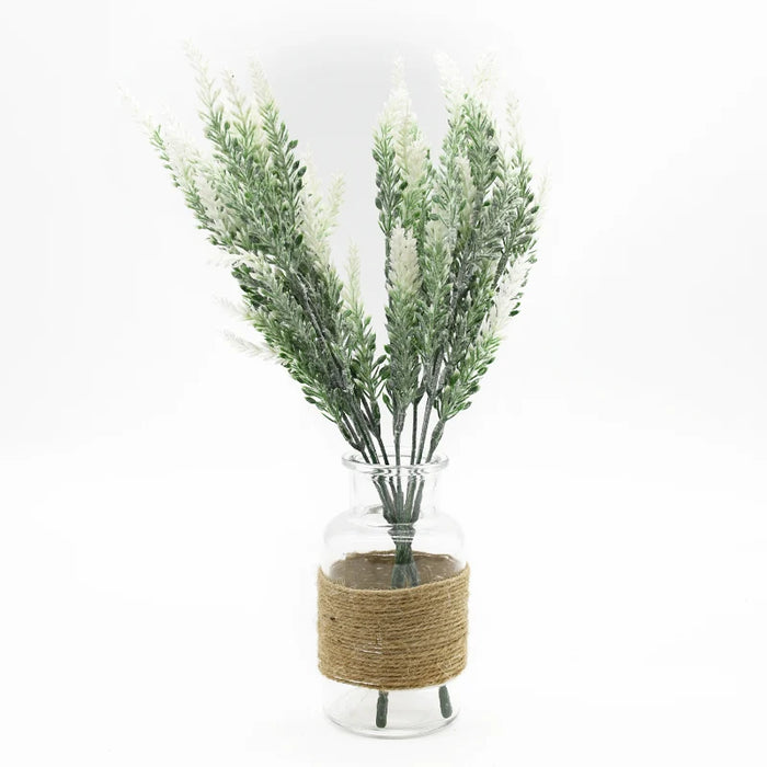 Plastic Lavender Bunch for Home Decor – Artificial Flower Vase for Wedding, Bridal Shower, and Indoor Decoration (37cm)