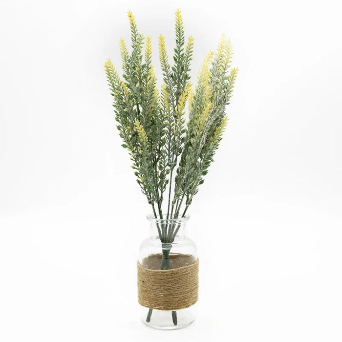 Plastic Lavender Bunch for Home Decor – Artificial Flower Vase for Wedding, Bridal Shower, and Indoor Decoration (37cm)