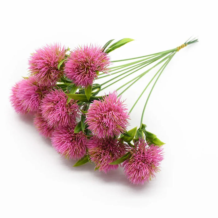 5pcs Plastic Dandelion Flowers – Artificial Plants for Home Decor, Wedding, and Party Decorations – Vibrant Decorative Flower Bouquet