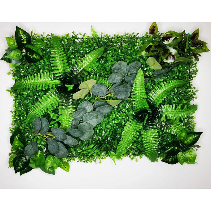 Artificial Grass Plant Panel - Decorative Fake Lawn for Fence & Wall – Silk & Plastic Subtropical Grass, Easy Installation