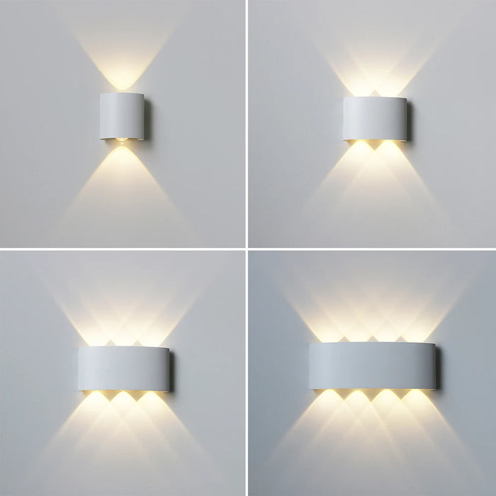 LED Outdoor Waterproof Wall Lamp – Modern Aluminum LED Wall Sconce for Bedroom, Living Room, Aisle, Corridor, and Garden – IP65 Waterproof Outdoor Lighting