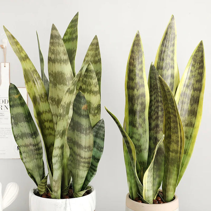 Artificial Sansevieria Plant – 21-68cm Long Tropical Piran Leaves for Hotel, Office, and Home Décor
