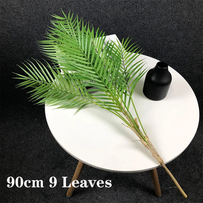 98cm Large Artificial Palm Tree – Monstera Plastic Leaves for Home and Garden Decoration, Lifelike Faux Plant for Indoor/Outdoor Use