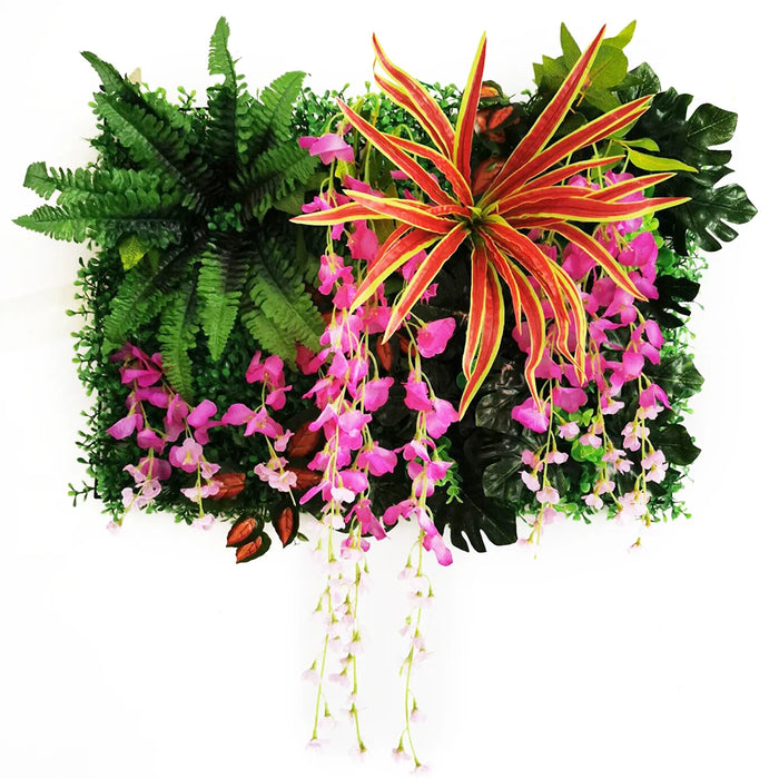 Artificial Wisteria Rose Flower Panel - Silk Hanging Wall Decoration for Wedding, Party, and Home Décor
