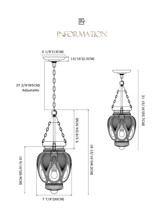 Modern Glass Pendant Light – Chain Hanging Lamp for Kitchen Island, Dining Room, and Entryway