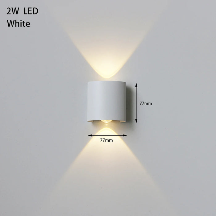 LED Outdoor Waterproof Wall Lamp – Modern Aluminum LED Wall Sconce for Bedroom, Living Room, Aisle, Corridor, and Garden – IP65 Waterproof Outdoor Lighting