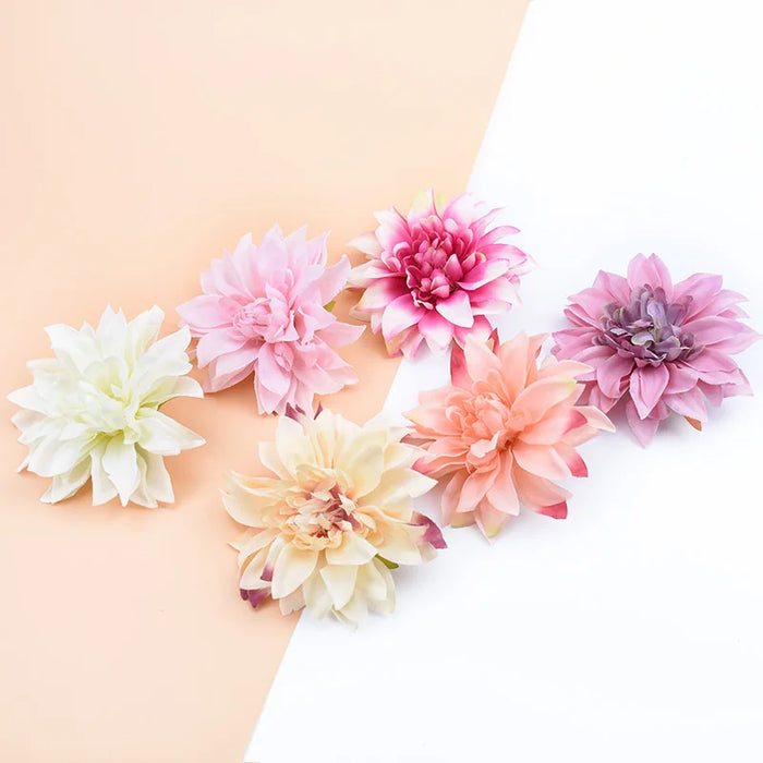 10Pcs Artificial Silk Gerbera Flowers – DIY Decorative Stamen Heads for Wedding, Home, Valentine’s Day, and Craft Projects