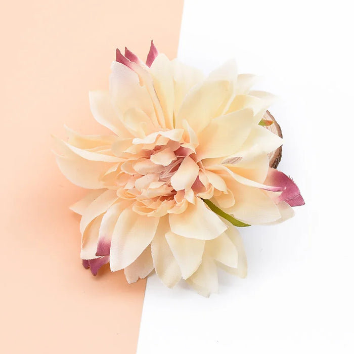 10Pcs Artificial Silk Gerbera Flowers – DIY Decorative Stamen Heads for Wedding, Home, Valentine’s Day, and Craft Projects