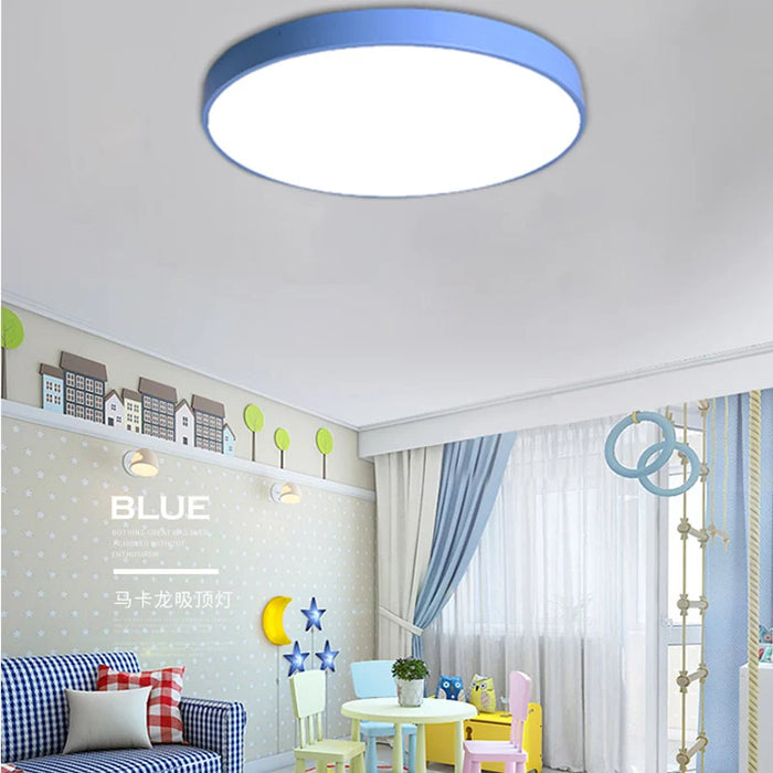 Ultra-Thin Modern LED Ceiling Light – Dimmable with Remote Control for Living Room, Bedroom, Kitchen, and Dining Room