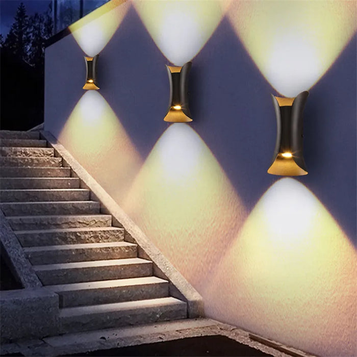 12W Waterproof LED Wall Lamp – Modern Decorative Lighting for Bedroom, Porch, Garden, and Outdoor Spaces (IP65)