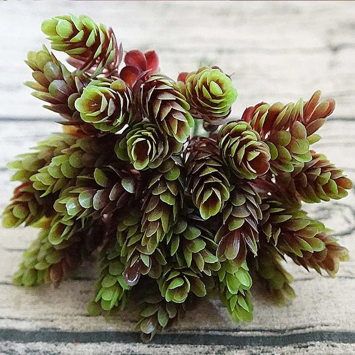 30 Heads/Bundle Artificial Pine Cone Pineapple Grass – DIY Home Decoration Vases, Fake Plastic Flower Pompons for Anniversary, Wedding, and Parties