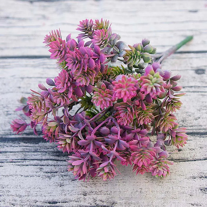 28 Heads Artificial Succulent Plants – Fall Fake Leaves and Lotus Grass for Garden, Home, and Wedding Decoration