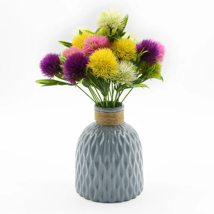 5pcs Plastic Dandelion Flowers – Artificial Plants for Home Decor, Wedding, and Party Decorations – Vibrant Decorative Flower Bouquet