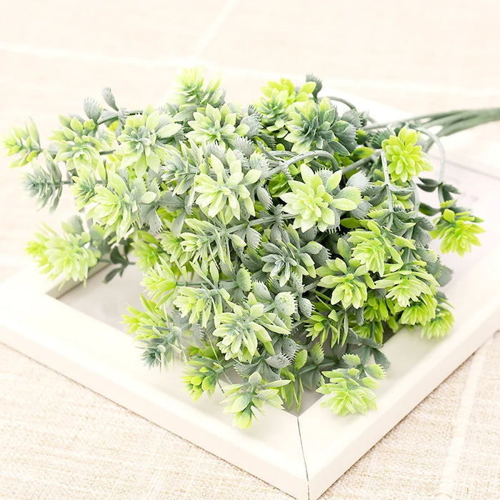 Artificial Succulent Plants & Fall Leaves Wreath – DIY Home Decor, Wedding, and Garden Decoration Accessories