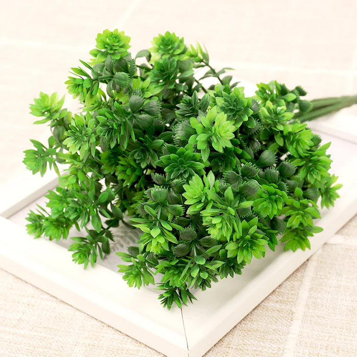 Artificial Succulent Plants & Fall Leaves Wreath – DIY Home Decor, Wedding, and Garden Decoration Accessories