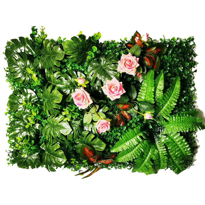 Artificial Wisteria Rose Flower Panel - Silk Hanging Wall Decoration for Wedding, Party, and Home Décor