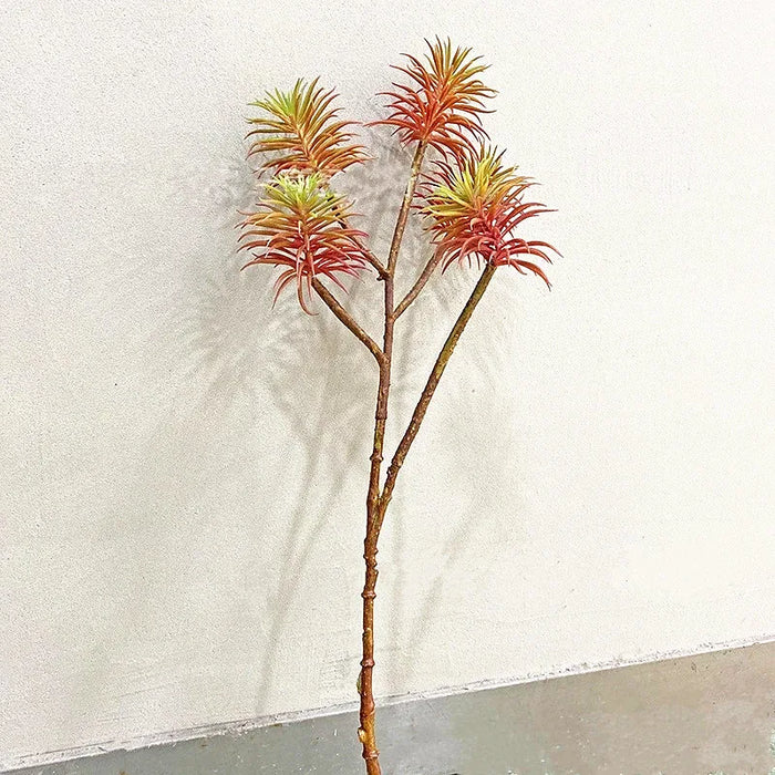 68CM Artificial Podocarpus Plant Branch – Green Decorative Fake Branches for Home, Office, Wedding, and Christmas Decor