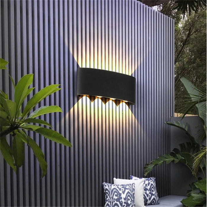 LED Outdoor Waterproof Wall Lamp – Modern Aluminum LED Wall Sconce for Bedroom, Living Room, Aisle, Corridor, and Garden – IP65 Waterproof Outdoor Lighting