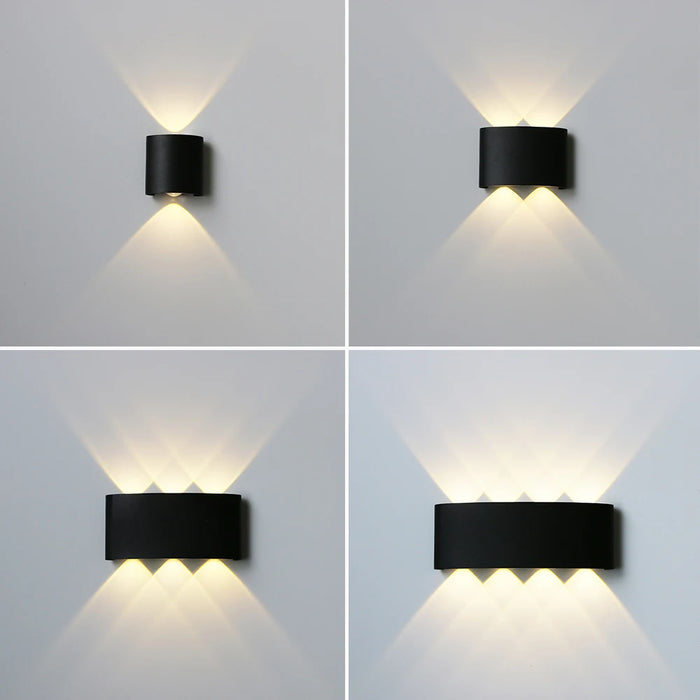 LED Outdoor Waterproof Wall Lamp – Modern Aluminum LED Wall Sconce for Bedroom, Living Room, Aisle, Corridor, and Garden – IP65 Waterproof Outdoor Lighting