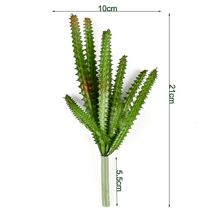 Artificial Cactus Branch – Realistic Plastic Plant for Office, Study, Living Room, and Home Decoration