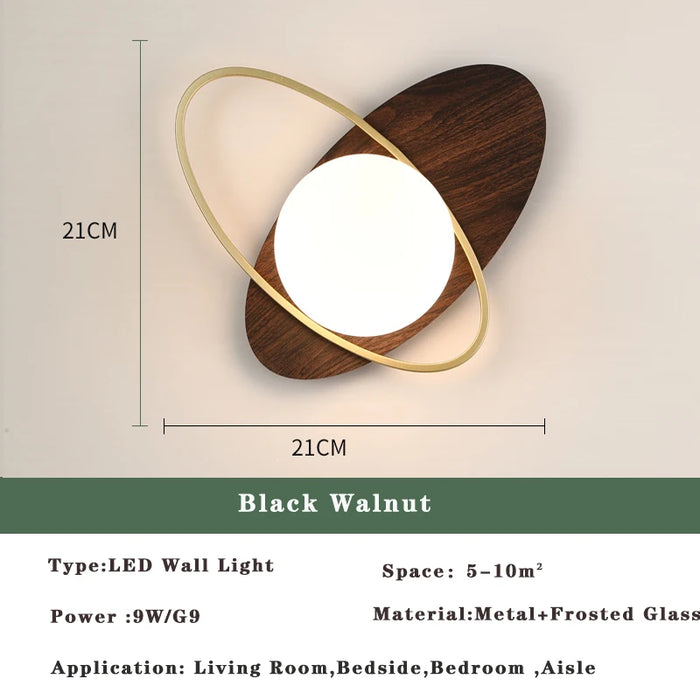 Nordic Golden LED Wall Lamp – 9W G9 Bulb Wall Sconce for Bedroom, Living Room, and Bathroom