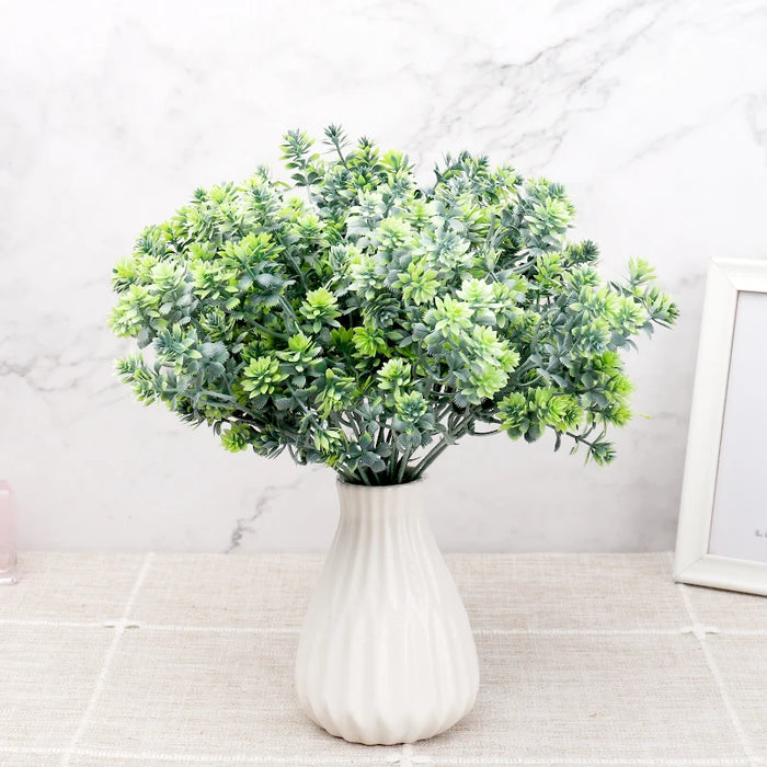 Artificial Succulent Plants & Fall Leaves Wreath – DIY Home Decor, Wedding, and Garden Decoration Accessories