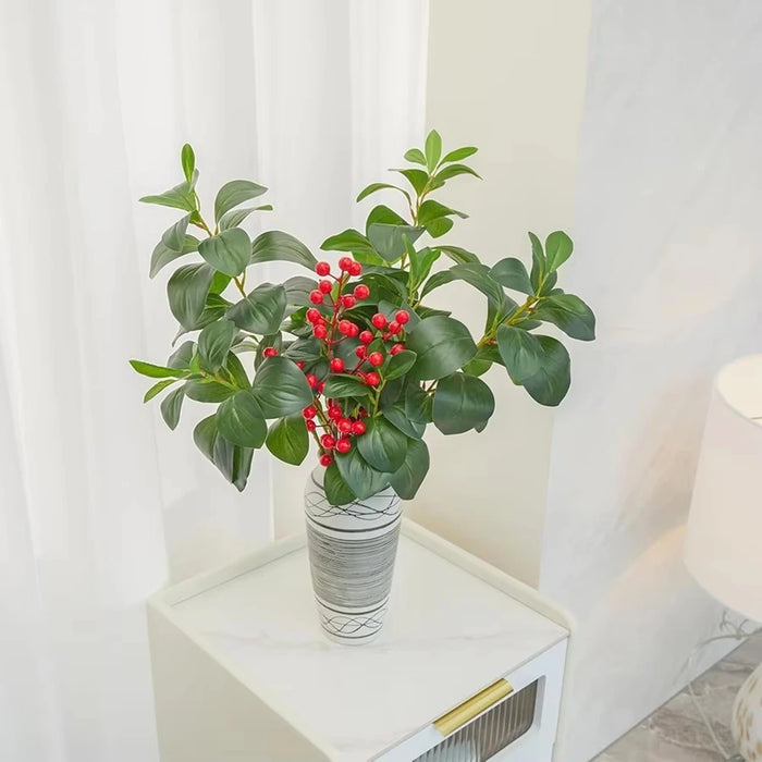 Artificial Yulan Flower Plant – Green Bridal Bouquet for Wedding, Home Vase, Garden, Dining Table, and DIY Indoor/Outdoor Decor