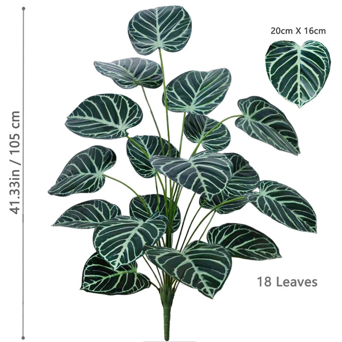 60-105cm Artificial Water Lily & Apple Leaf Potted Plant – Purple Violin Leaf Ornament for Home, Office, and Event Decor