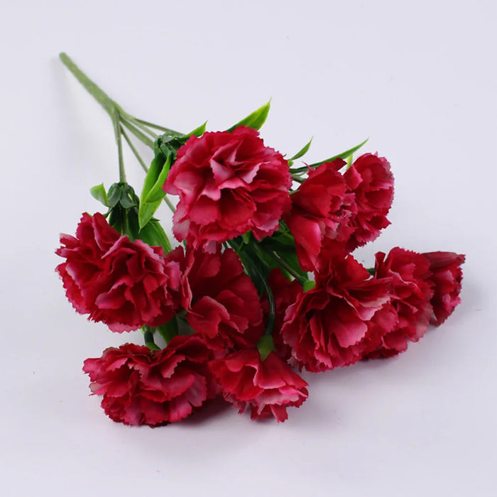 Artificial Carnation Flower – Fake Silk Carnation Bouquet for Weddings, Parties, Home & Garden Decoration