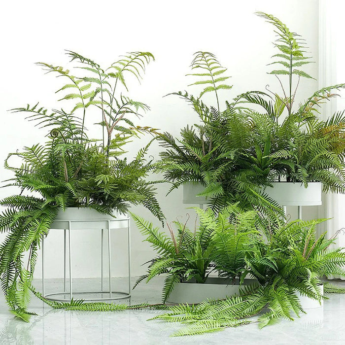 Large Artificial Fern & Tropical Palm Hanging Plant – Fake Persian Leaves for Outdoor Garden & Home Decor