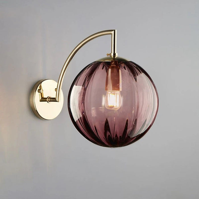 Modern LED Wall Lamp – Nordic Glass Ball Wall Sconce for Living Room, Bedroom, Bathroom, and Mirror Lighting