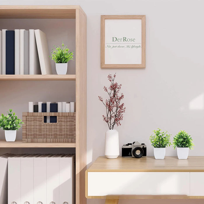 Artificial Bonsai Green Eucalyptus Plant – Realistic Fake Potted Plant for Indoor & Outdoor Home, Bedroom, and Garden Decoration