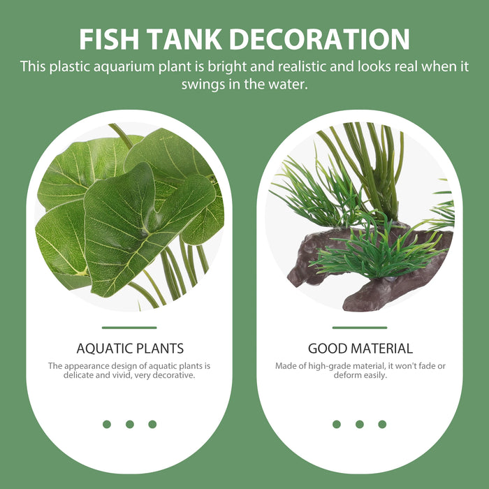 Artificial Underwater Aquarium Grass – Lifelike Plastic Plant for Freshwater Fish Tanks, Betta Fish & Reptile Terrariums, Decorative Fish Tank Landscaping