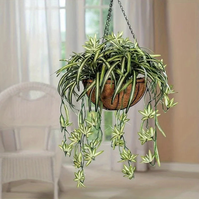 Simulation 5-Pronged Phnom Penh Spider Plant – Artificial Wedding Scene Layout Plant Wall Accessories for Home Decoration
