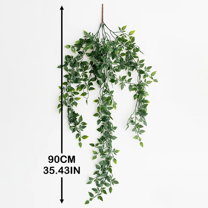 Artificial Ivy Vine Plant – 90cm Plastic Green Leaves for Wedding, Home, Garden, and Christmas Decoration, DIY Wall Hanging Decor